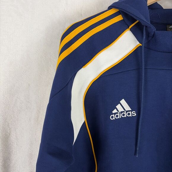 Adidas LA Galaxy MLS Travel Hoodie Navy Blue Size Small NWT - Picture 3 of 7